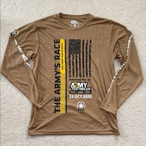 Army 10 Miler long sleeve dry fit tshirt